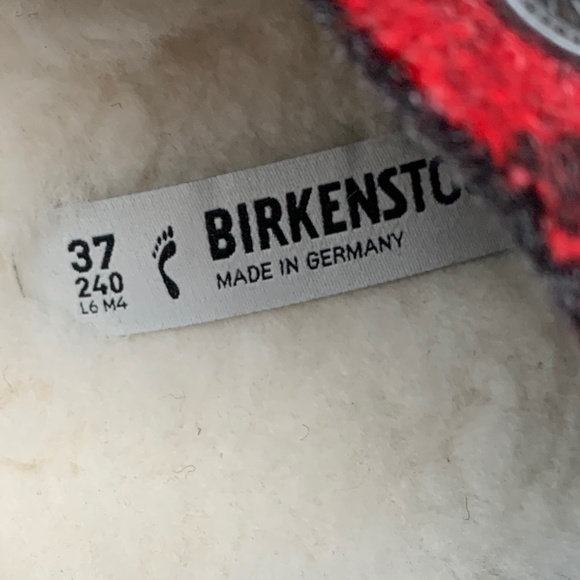 Birkenstock Zermatt Wool Felt Plaid Slipper 37 N - Picture 11 of 11